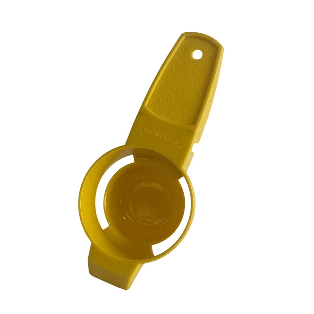 Tupperware Egg Separator Gadget Kitchen‎ Tool Yellow Vintage Retro